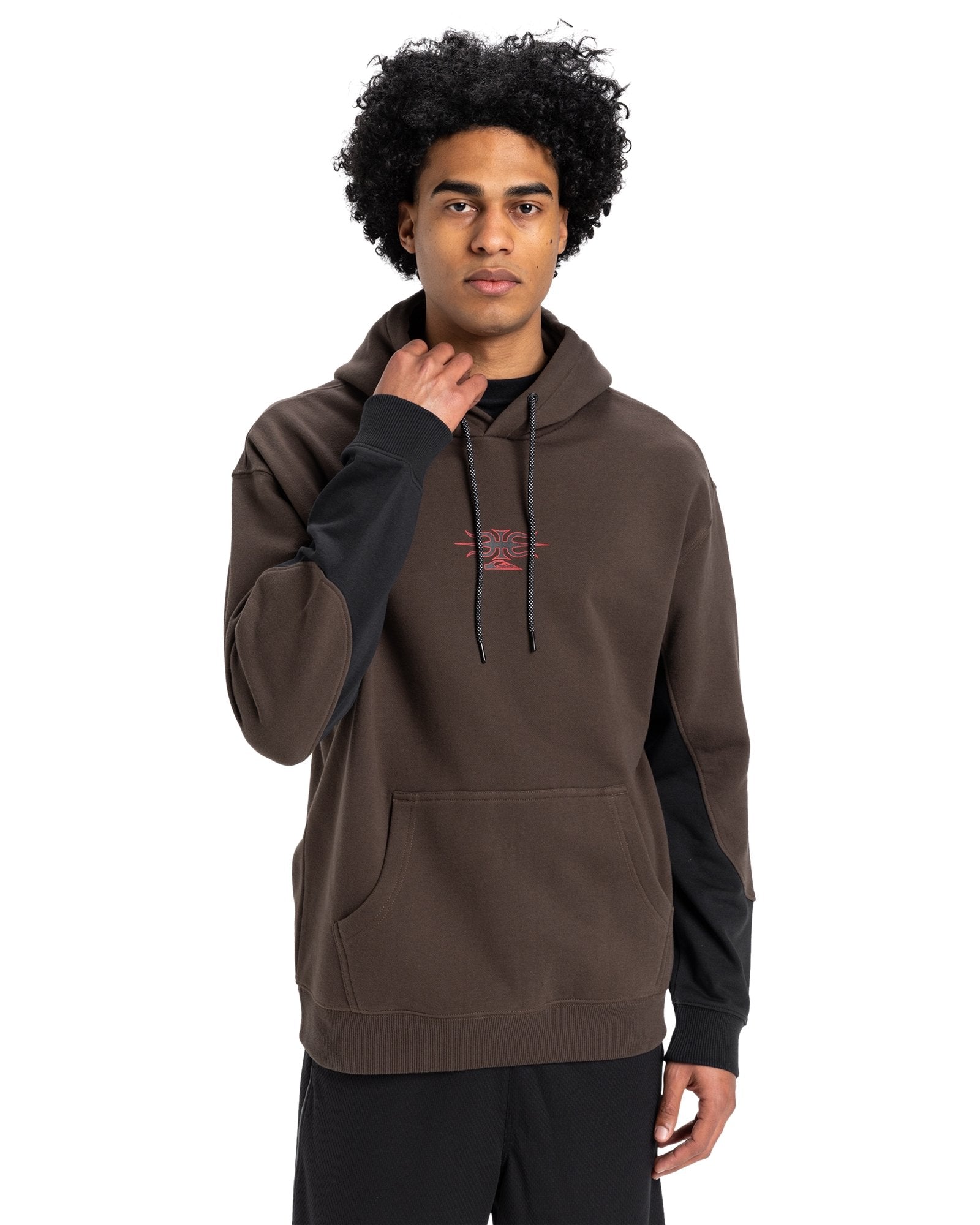 m.u × PRE_QUILTING LONG PULLOVER BK Quiksilver Men's Mercury Devil Hoodie | Boardriders