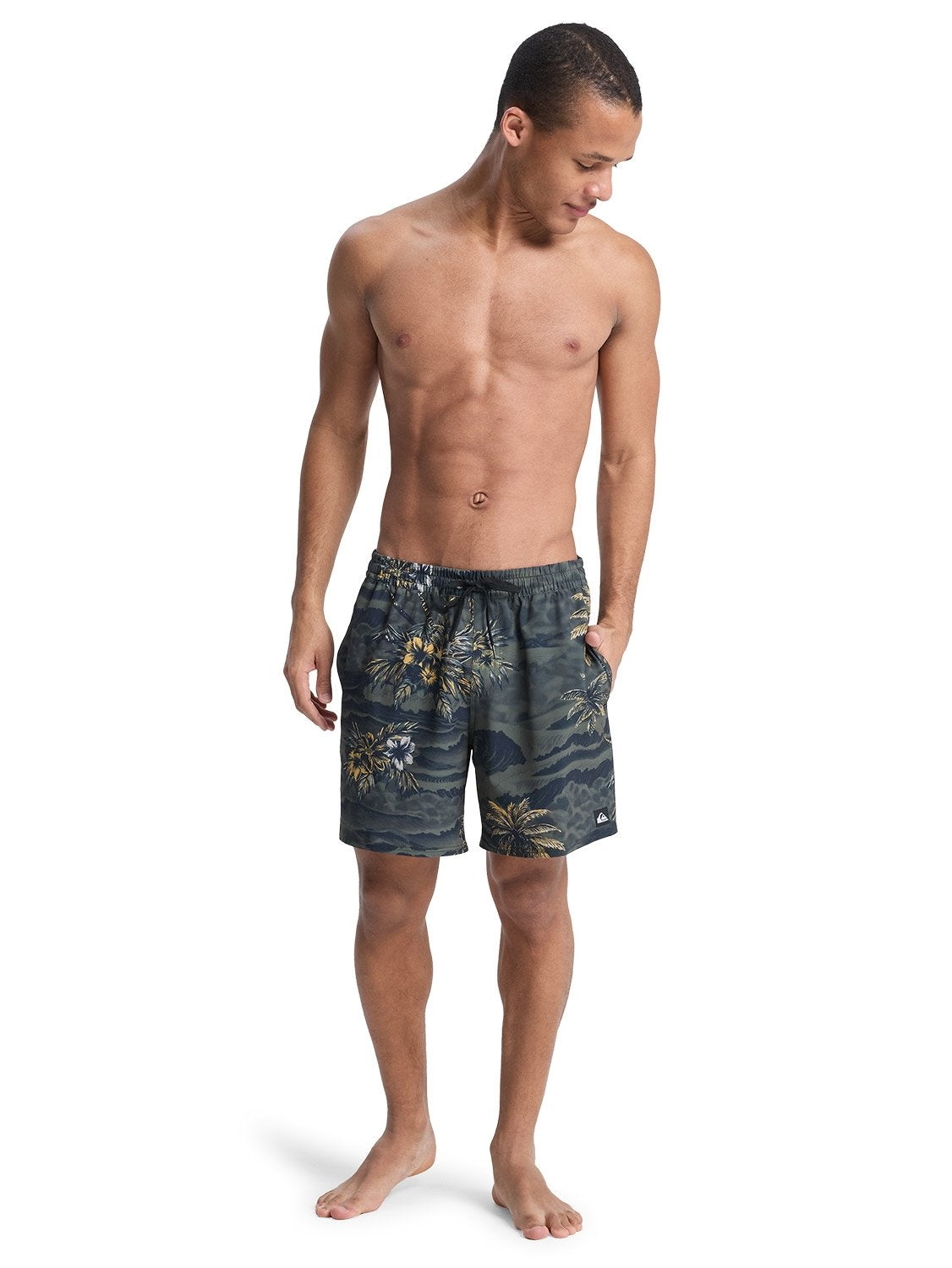Quiksilver Men's Stretch Printed 17" Volley