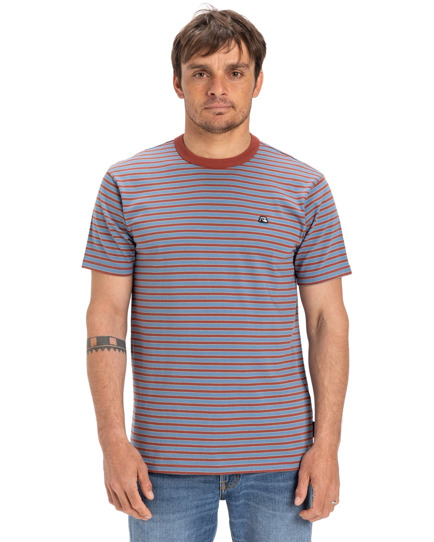 Quiksilver Men's DNA Stripe Knit T-Shirt