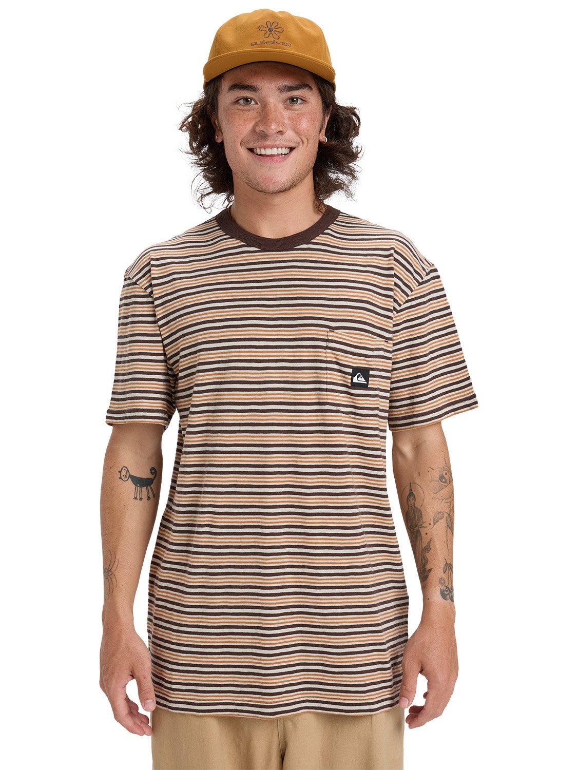 Quiksilver Mens Onyx Striped T-Shirt | Boardriders