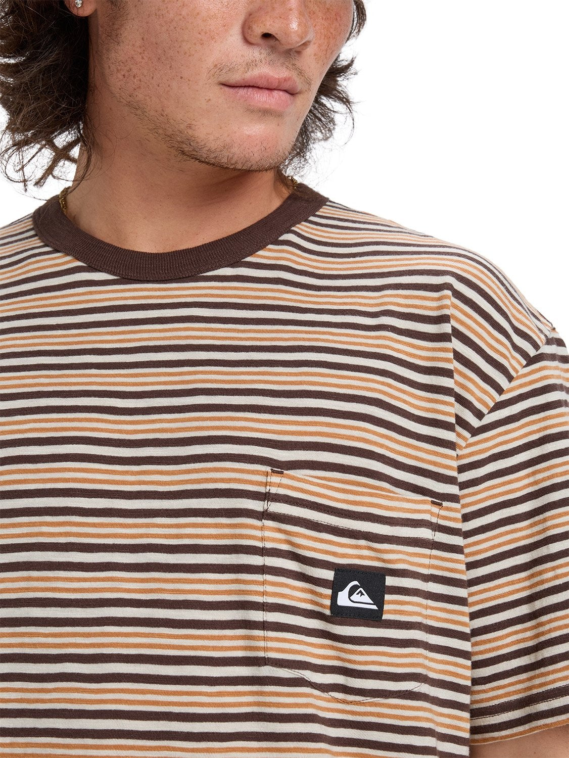 Quiksilver Mens Onyx Striped T-Shirt | Boardriders