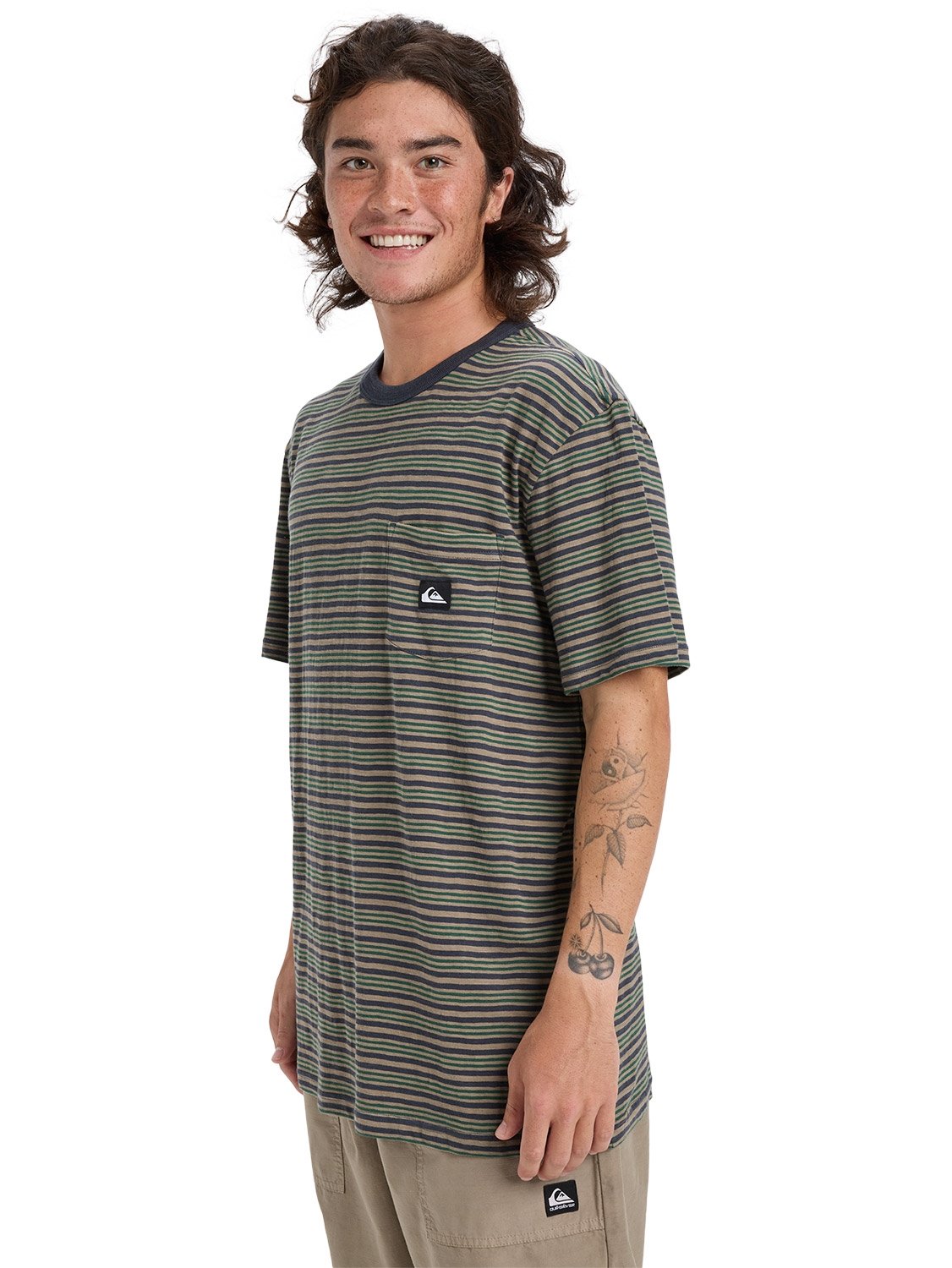 Quiksilver Mens Onyx Striped T-Shirt