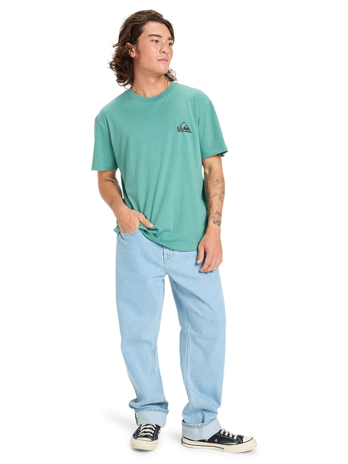 Quiksilver Mens Mini Logo T-Shirt