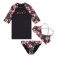 Roxy Girls Active Floral Swim Set Pack