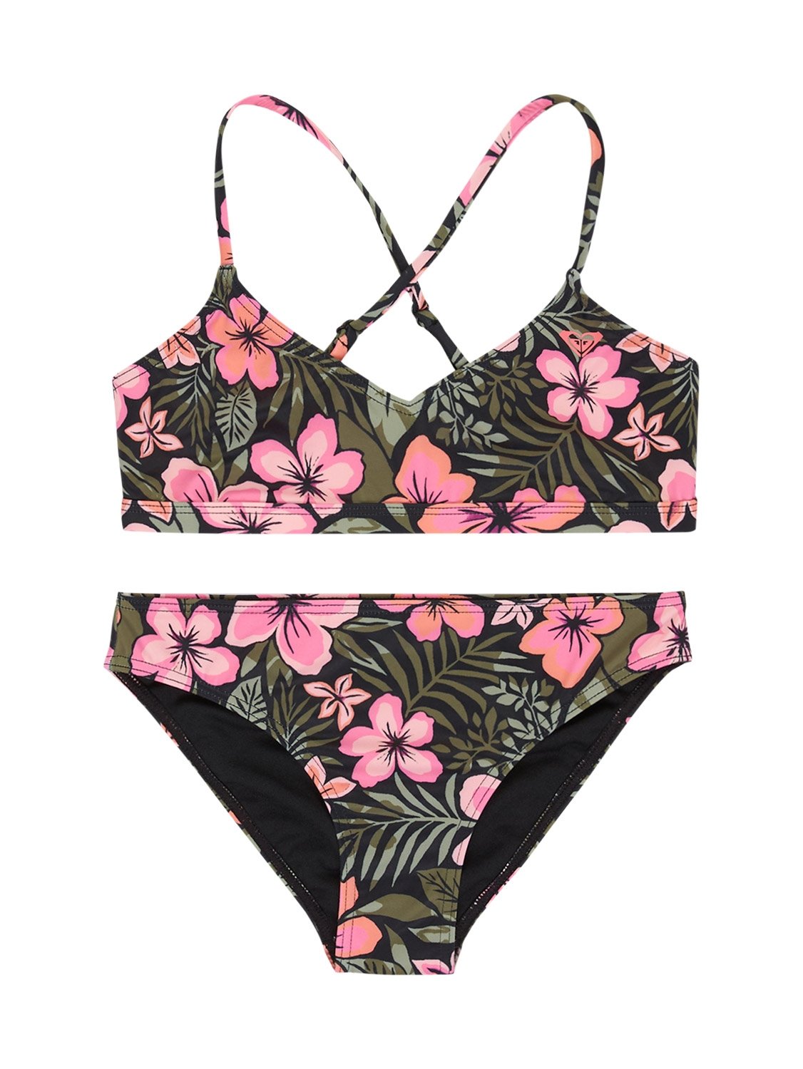 Roxy Girls Active Floral Swim Set Pack