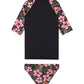 Roxy Girls Active Floral Swim Set Pack