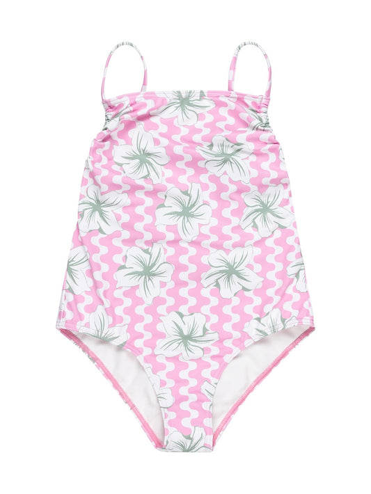 Roxy Girls Party Waves One-Piece Swimsuit