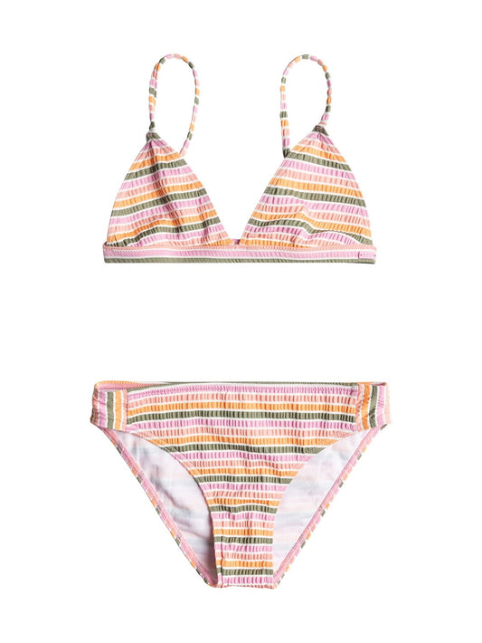 Roxy Girls Mirage Stripe Tri Swim Set