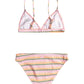 Roxy Girls Mirage Stripe Tri Swim Set