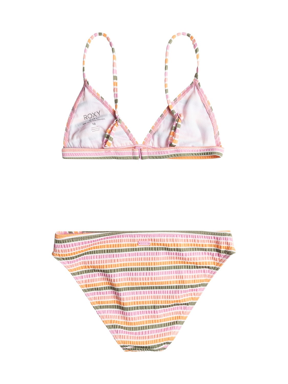 Roxy Girls Mirage Stripe Tri Swim Set