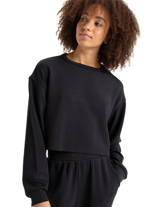 Roxy Ladies Rise & Vibe Sweet Cropped Pullover