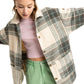 Roxy Ladies Check Me Now Blanket Coat