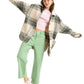 Roxy Ladies Check Me Now Blanket Coat