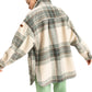 Roxy Ladies Check Me Now Blanket Coat