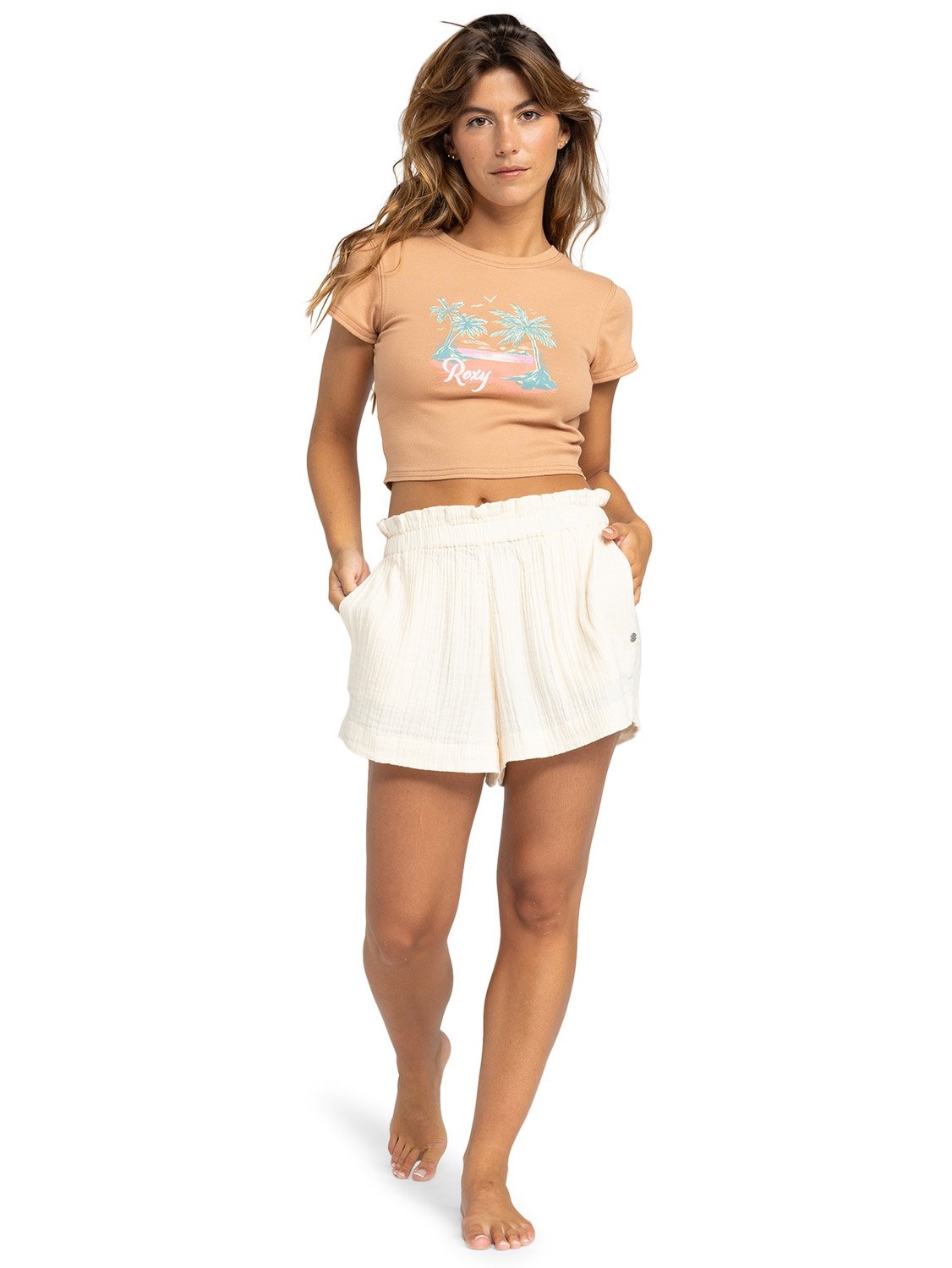 Roxy Ladies All Day Cropped T-Shirt