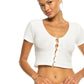 Roxy Ladies Born With It Waffle Top