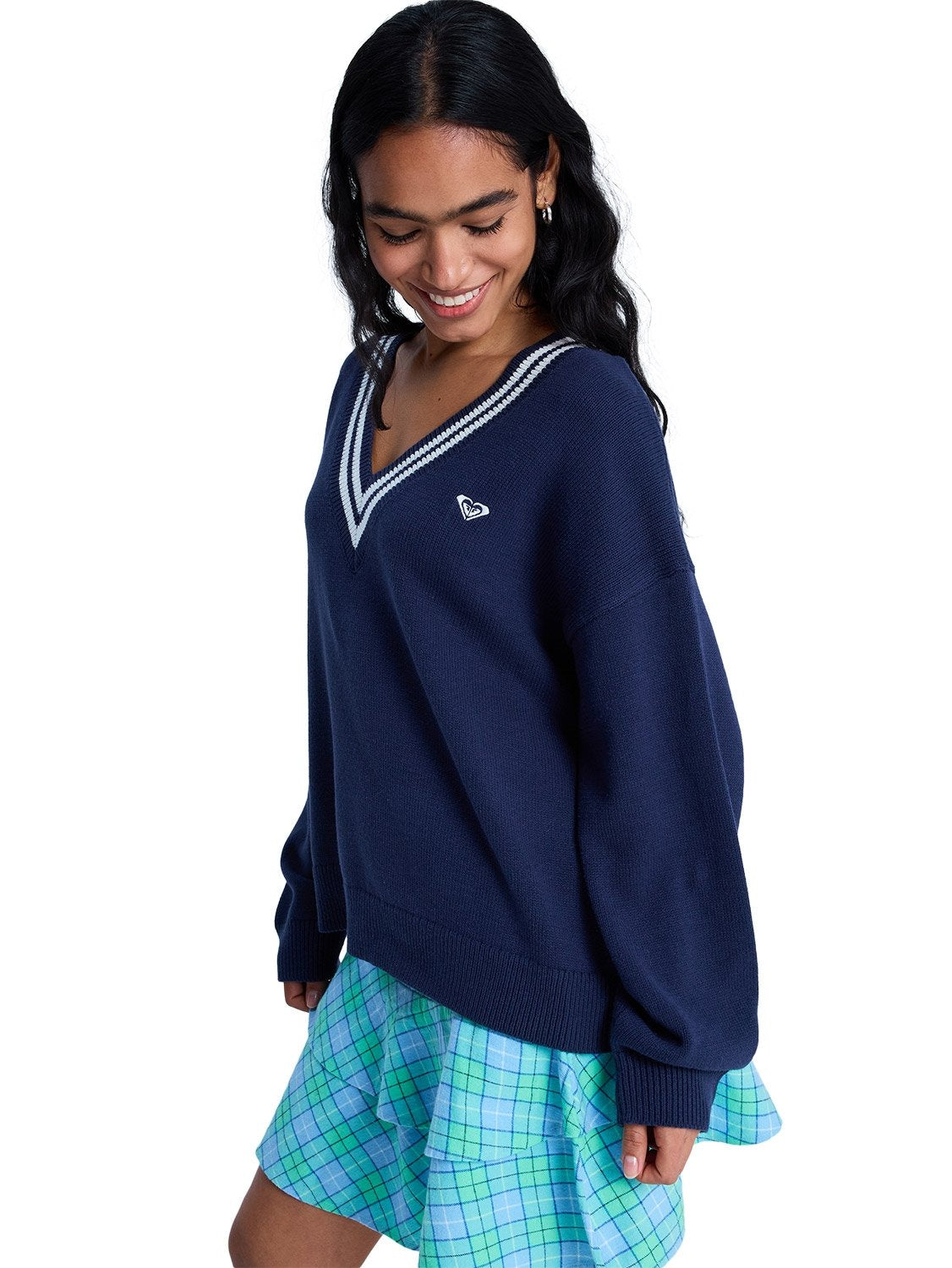 Roxy Ladies Surf School V Neck Sweater
