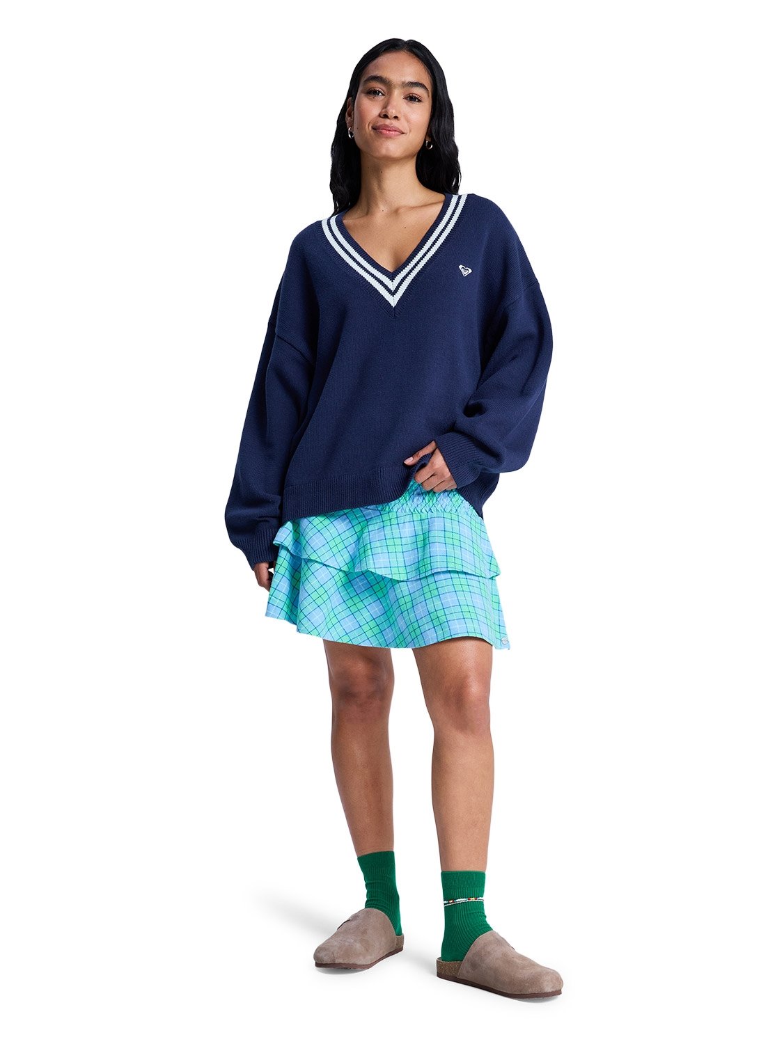 Roxy Ladies Surf School V Neck Sweater