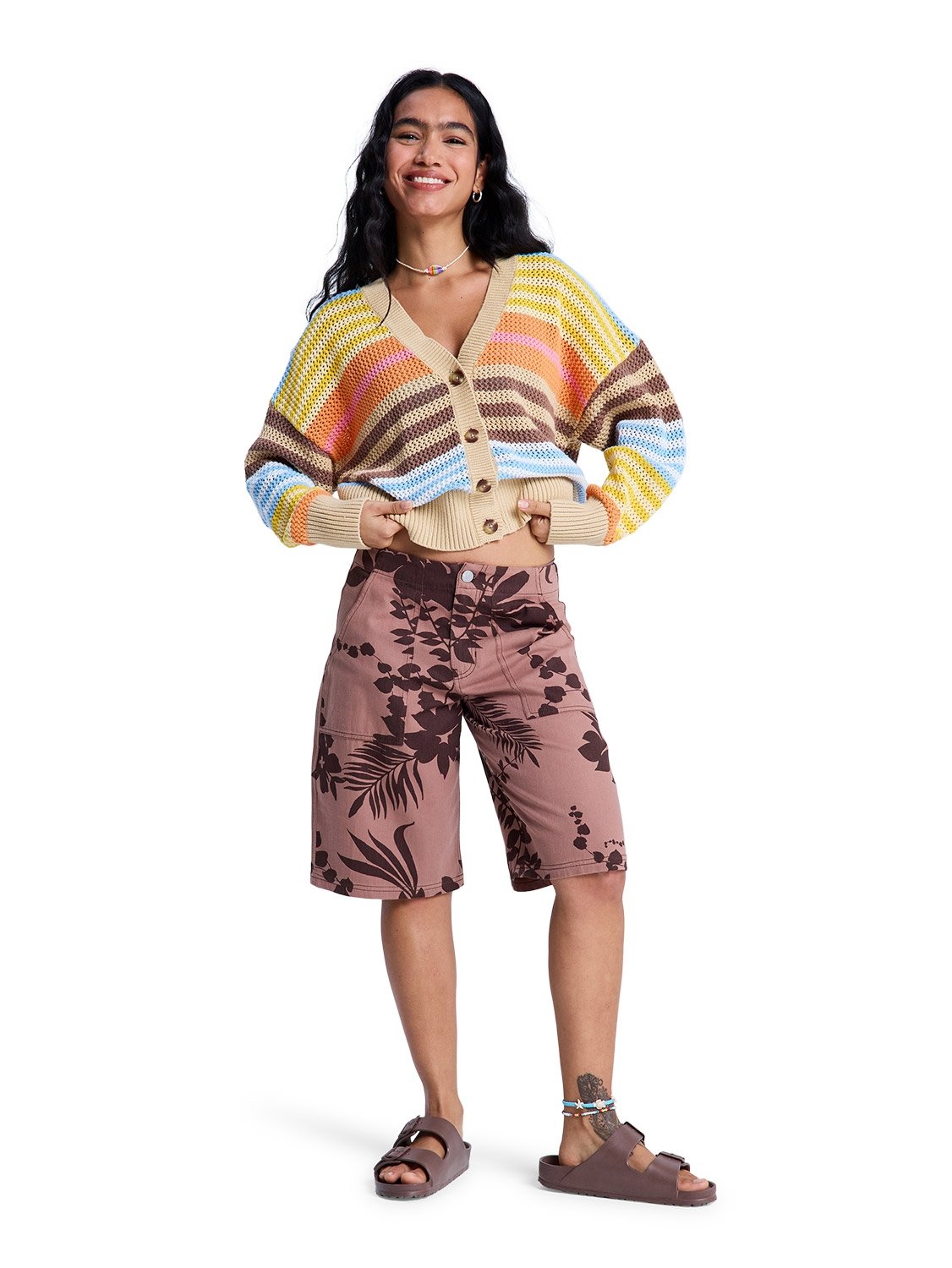 Roxy Ladies Cosmic Coast Striped Cardigan