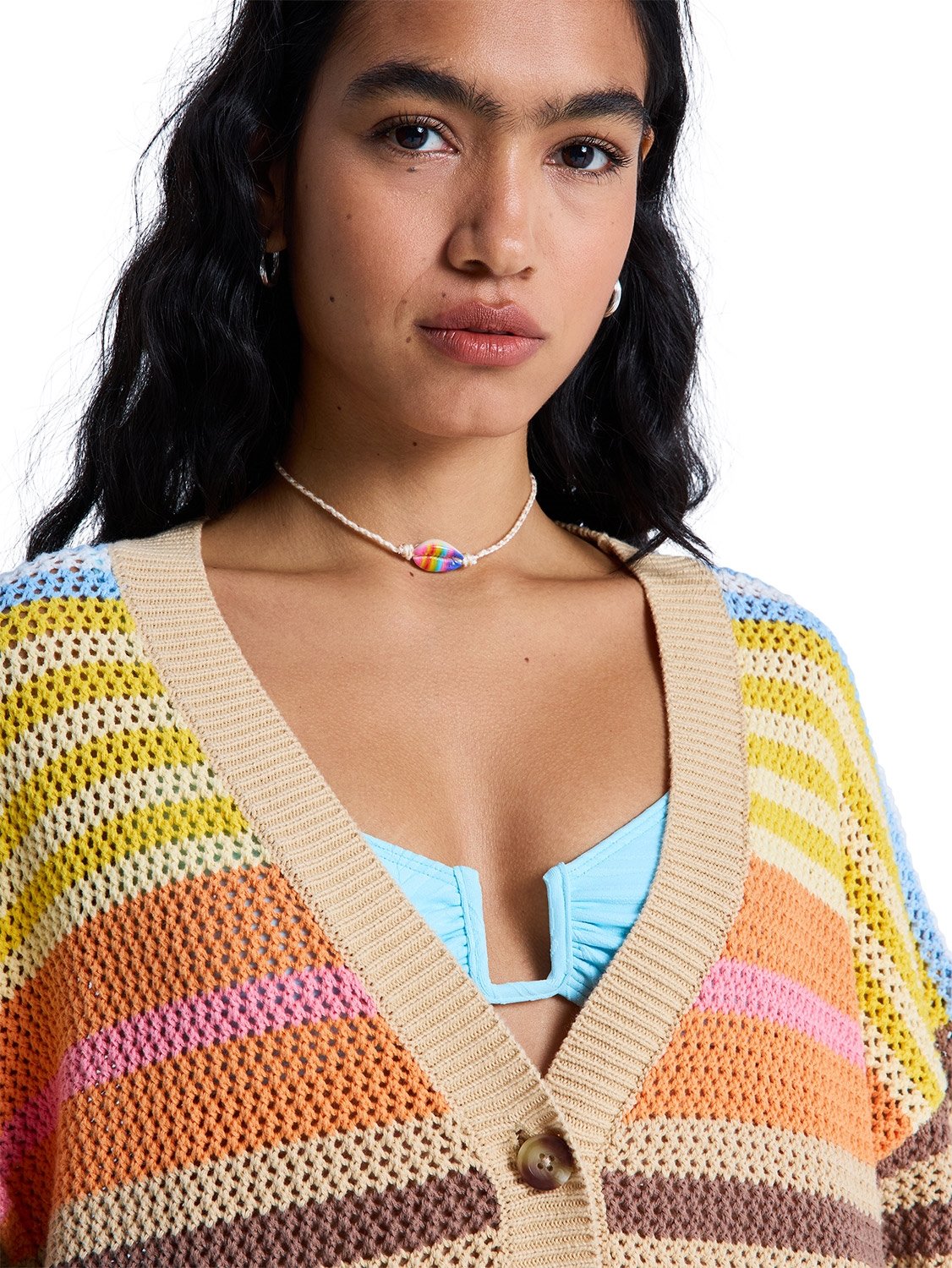 Roxy Ladies Cosmic Coast Striped Cardigan