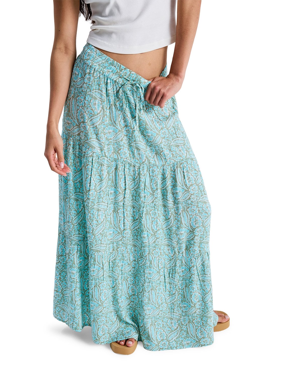 Roxy Ladies After Hours Crinckle Maxi Skirt