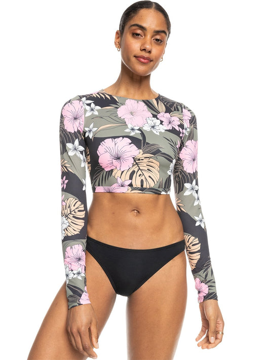 Roxy Ladies Pro Nose Ride Crop Lycra Rashvest