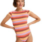 Roxy Ladies Sunset Stripe Onesie