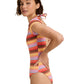 Roxy Ladies Sunset Stripe Onesie