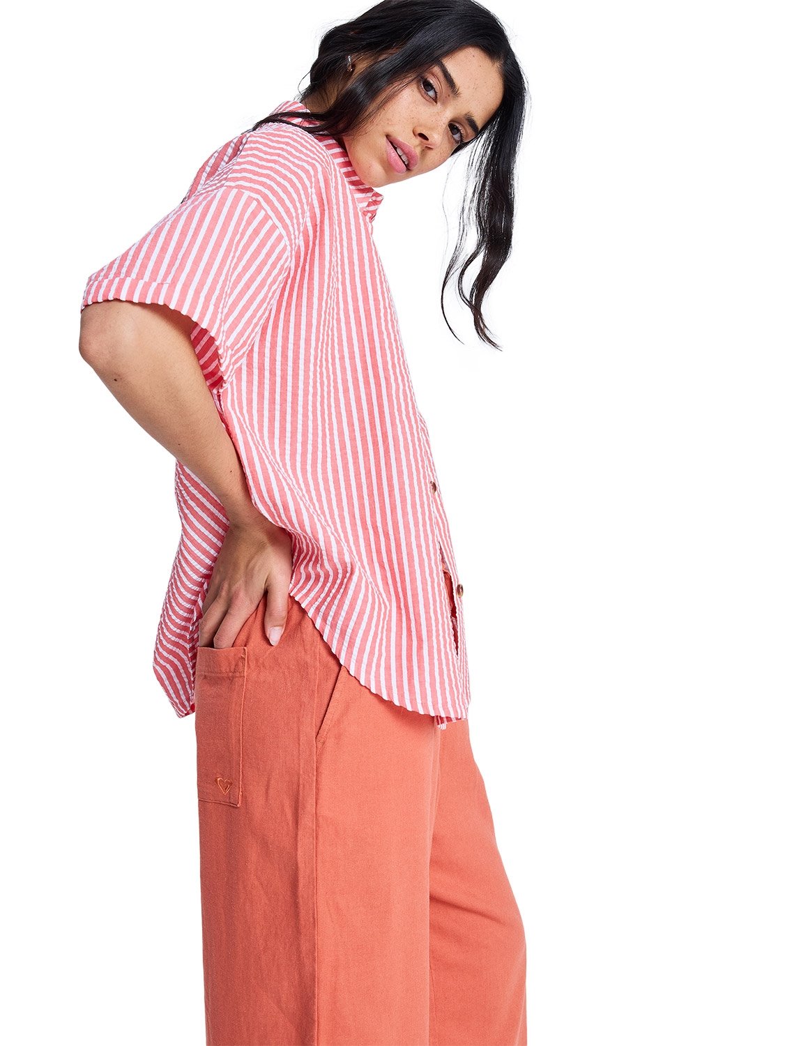 Roxy Ladies Beachy Nostalgia Stripe Shirt