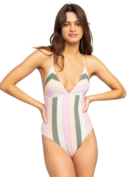 Roxy Ladies Vista Stripe One Piece Swimsuit