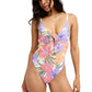 Roxy Ladies Hazey Hibiscus One-Piece Swimsuit
