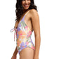 Roxy Ladies Hazey Hibiscus One-Piece Swimsuit
