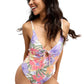 Roxy Ladies Hazey Hibiscus One-Piece Swimsuit
