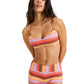 Roxy Ladies Sunset Stripe Bralette Bikini Top