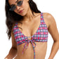 Roxy Ladies Tartan Times Elongared Bikini Top