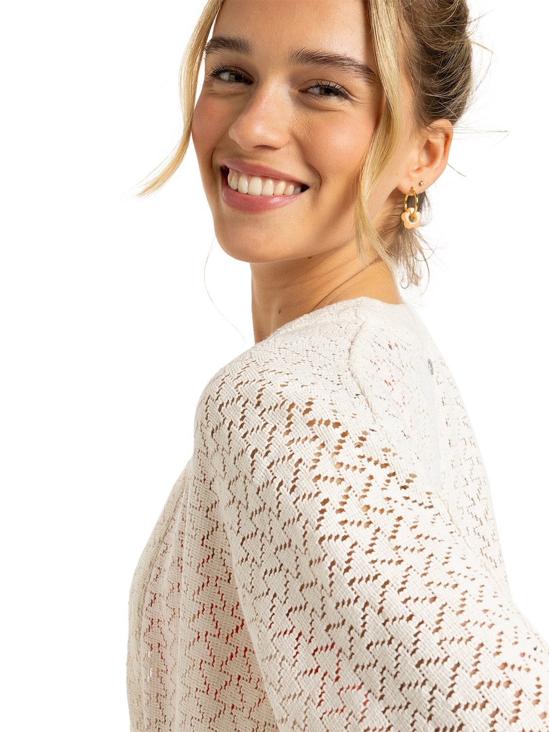 Roxy Ladies Fun Swell Crochet Kimono