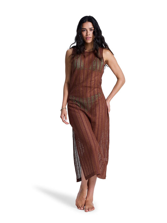Roxy Ladies Playa Mood Crochet Long Dress