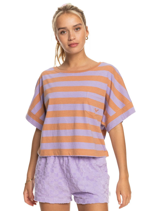 ROXY Stripy Sand T-Shirt