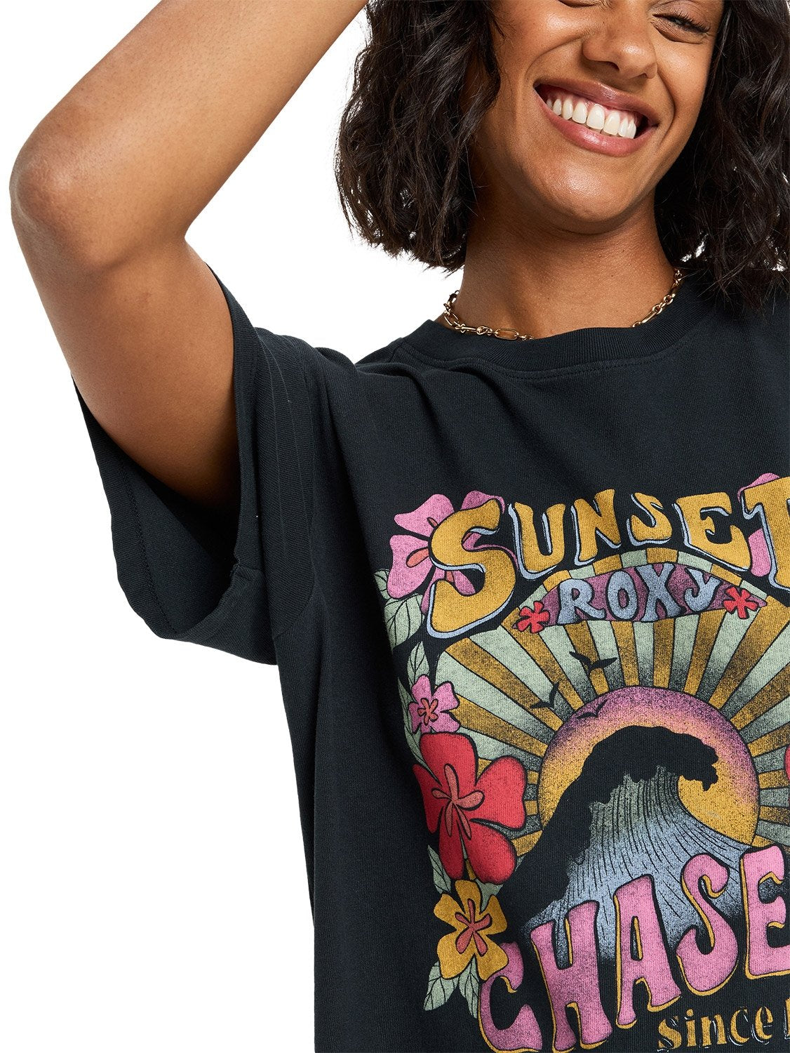Roxy Ladies Sunny Oversize Stone T-Shirt