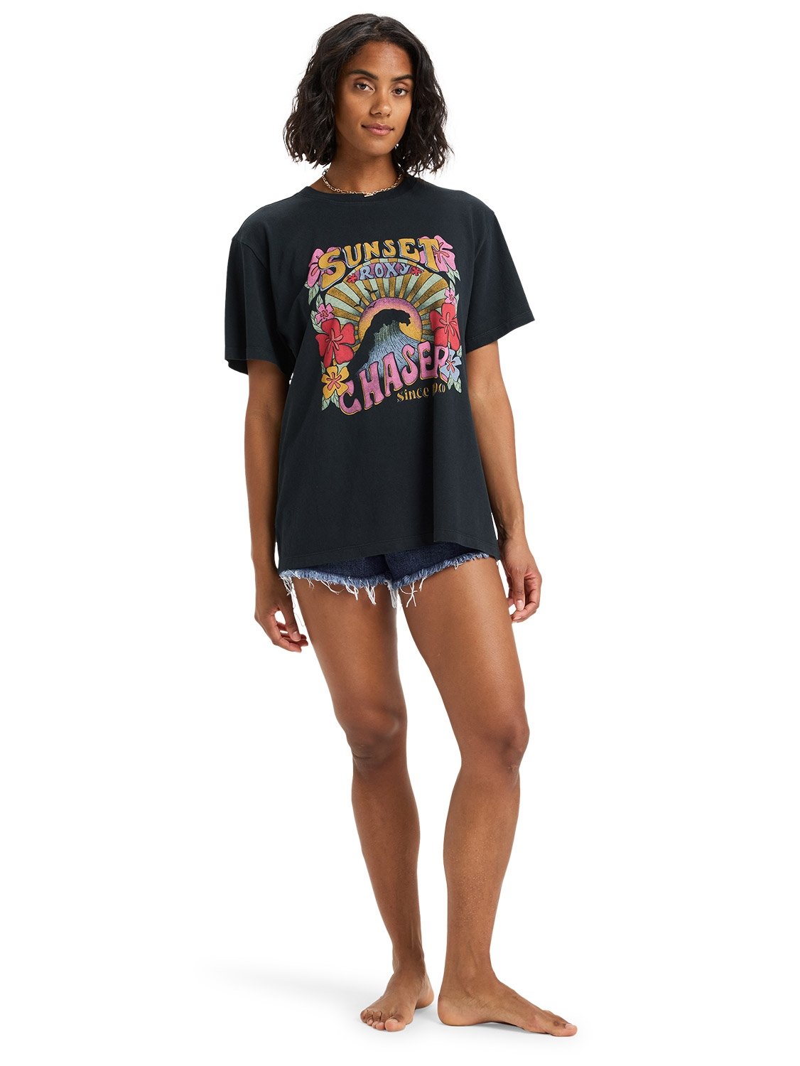 Roxy Ladies Sunny Oversize Stone T-Shirt