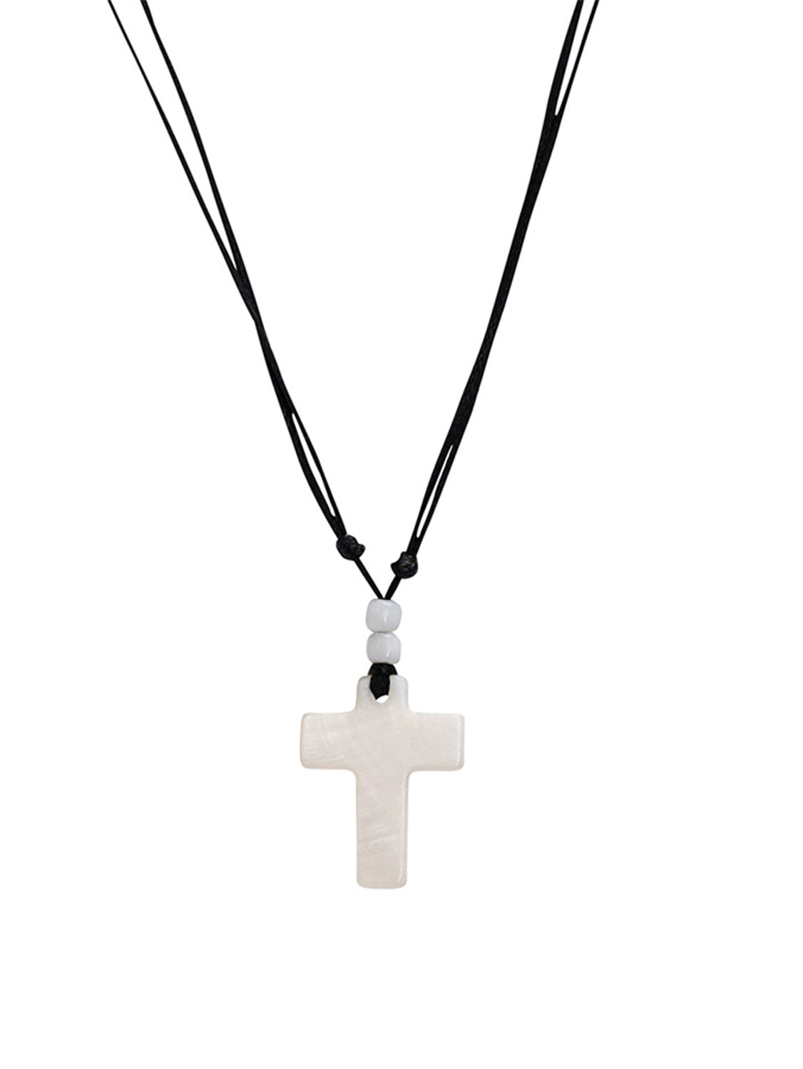 Small White Cross Necklace