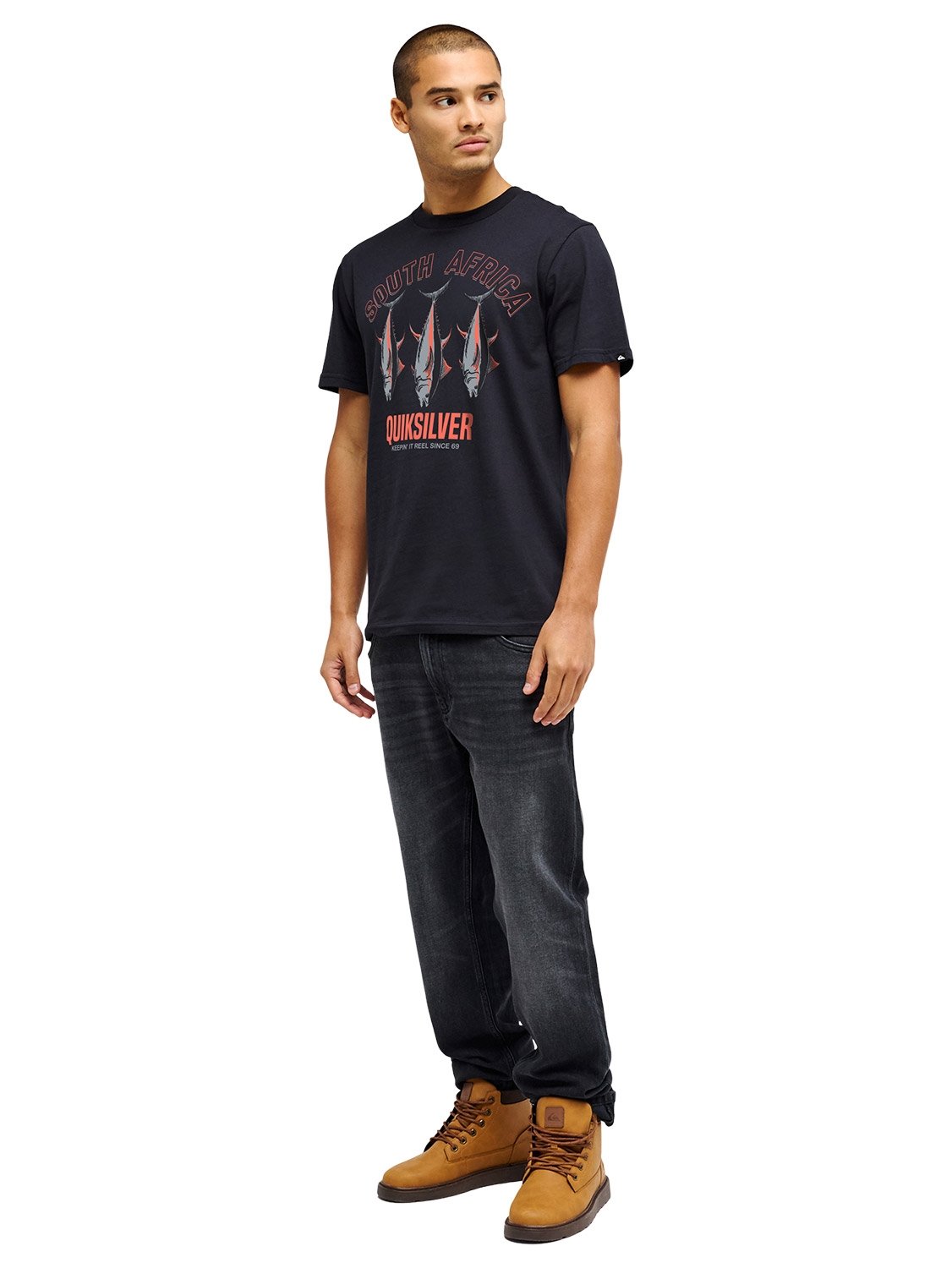 Quiksilver Men's SA Blue Fin T-Shirt