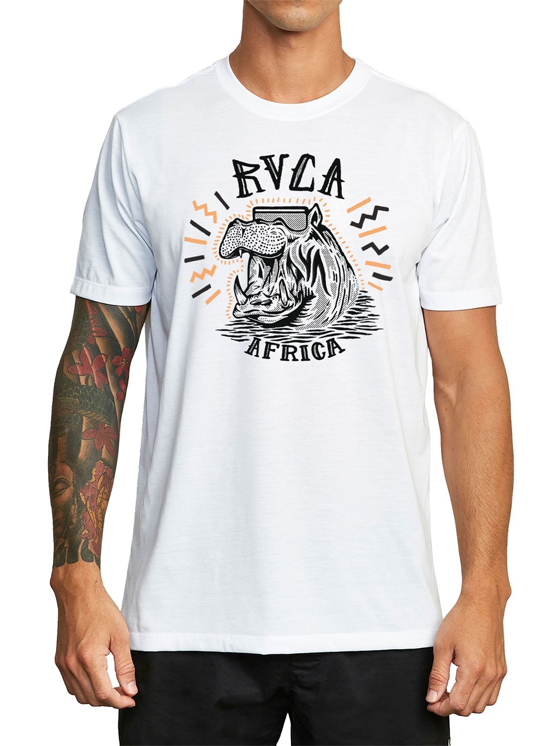 RVCA Men's Raving Hippo T-Shirt