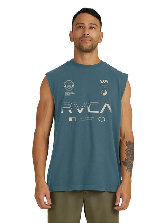 RVCA Men's Split All Over Muscle Vest