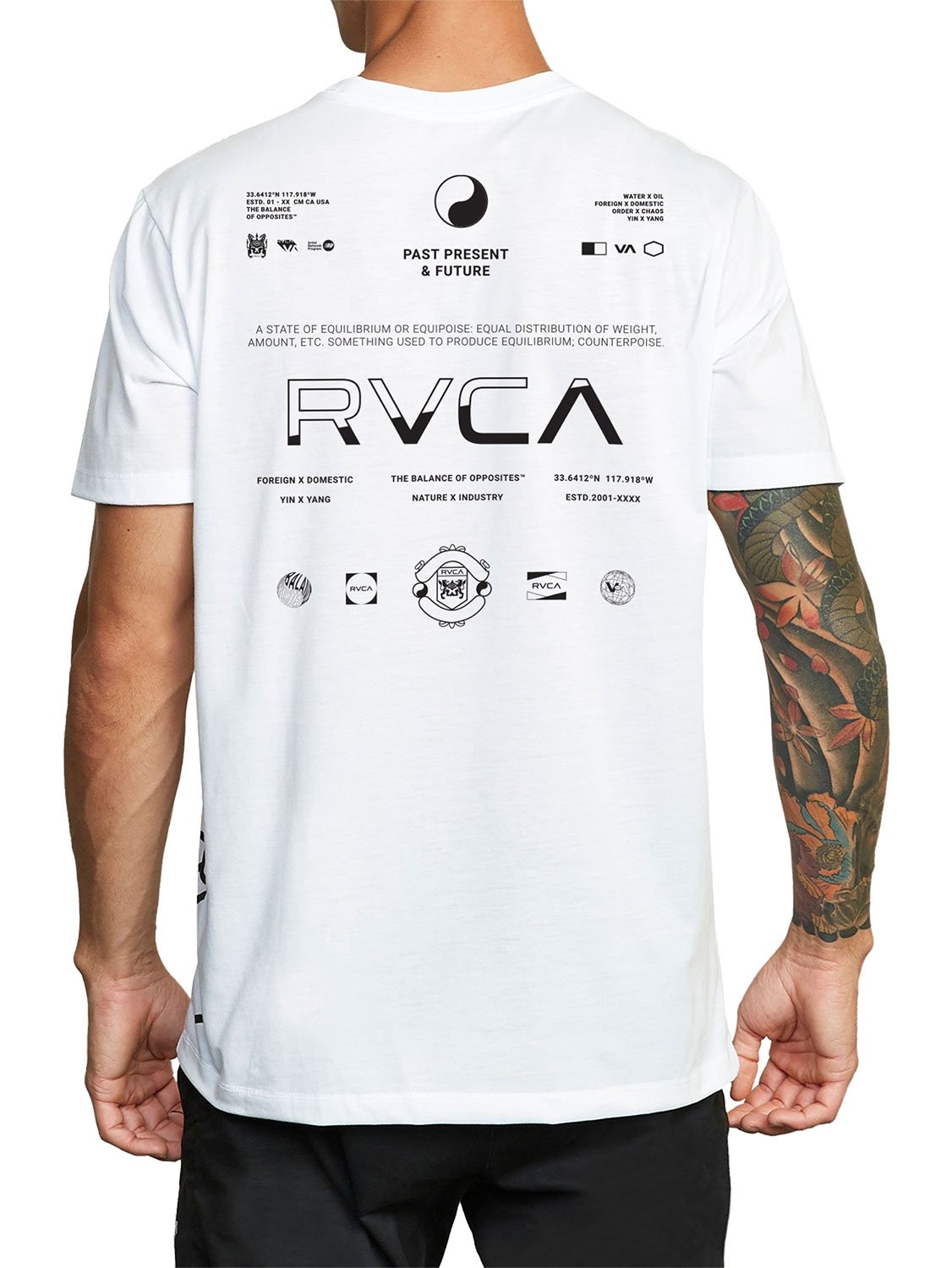 RVCA Men's Half Split T-Shirt