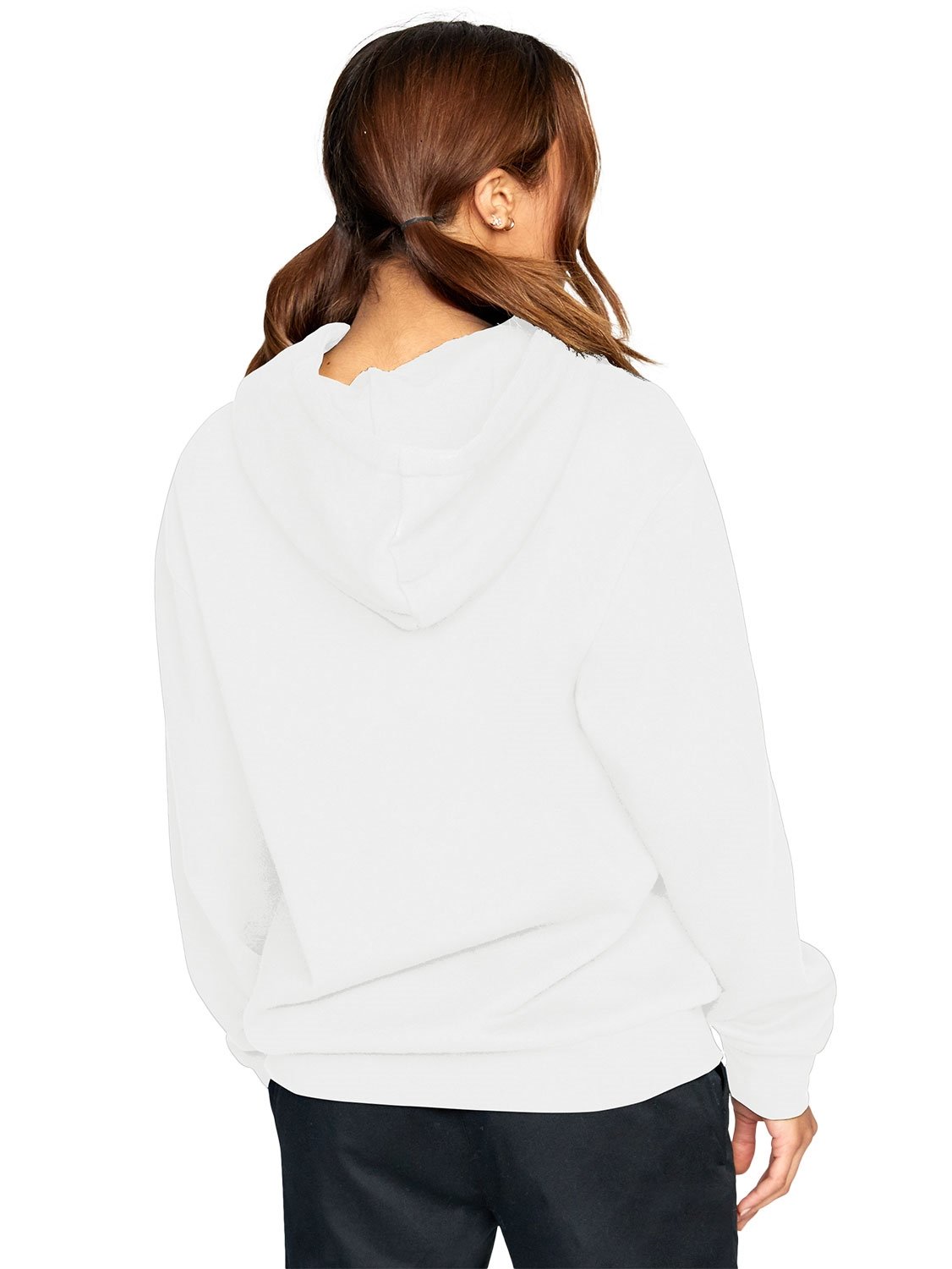RVCA Ladies Big RVCA Daisy Hooded Pullover