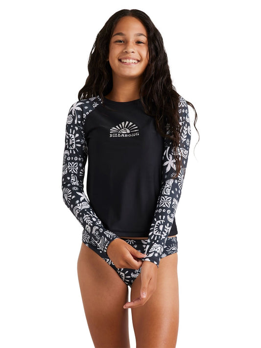 Billabong Girls Paradise Stamp Sunshirt Set