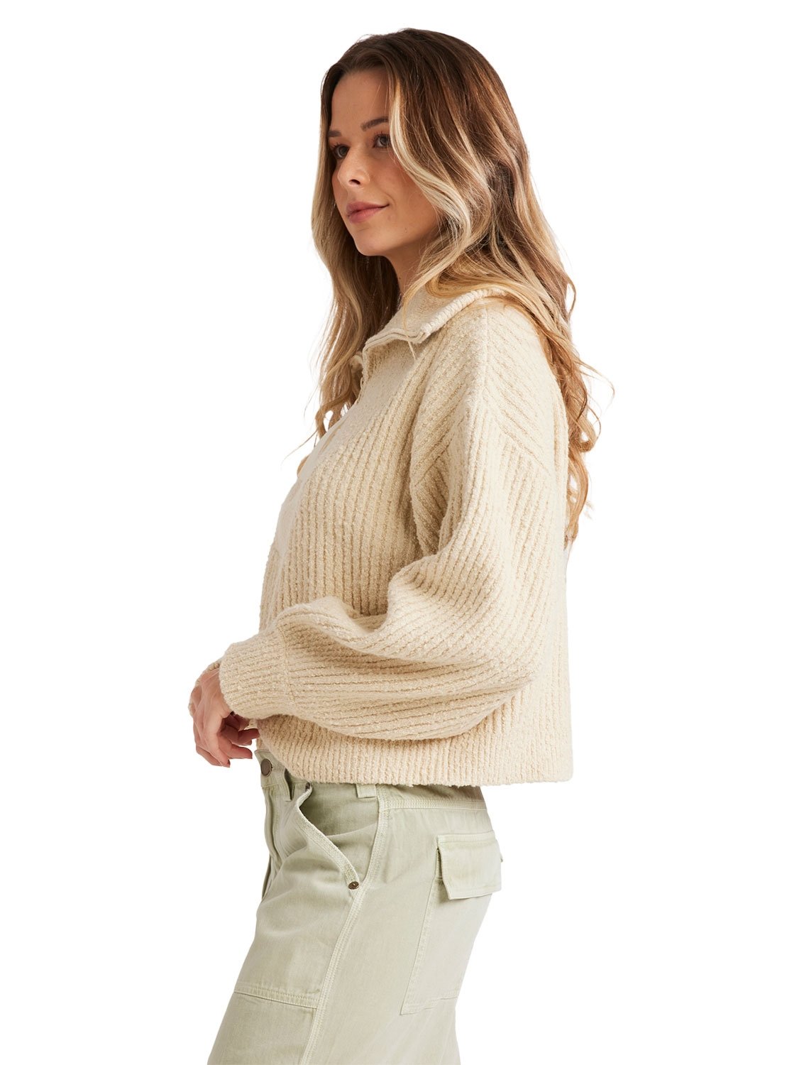 Billabong Ladies Zippy Loo Knit Sweater