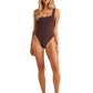 Billabong Ladies Terry Rib One Shoulder One-Piece Swimwear