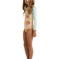 Billabong Pre-Gils Flower Power One-Piece Sunshirt